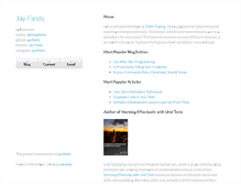 Tablet Screenshot of jayfields.com